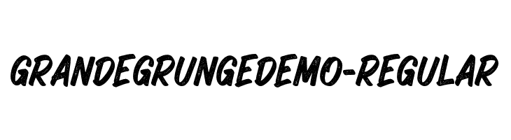 GrandeGrungeDEMO-Regular  नि: शुल्क फ़ॉन्ट्स डाउनलोड