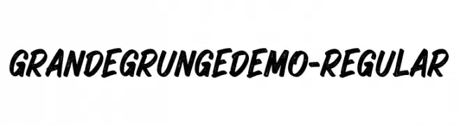 GrandeGrungeDEMO-Regular  baixar fontes gratis