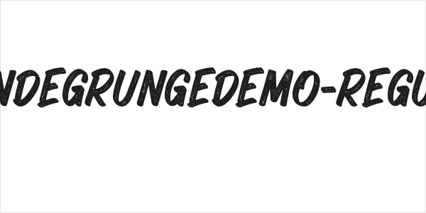 GrandeGrungeDEMO-Regular Logo