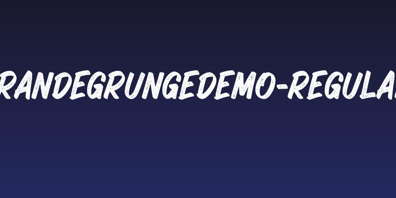 GrandeGrungeDEMO-Regular Social Header