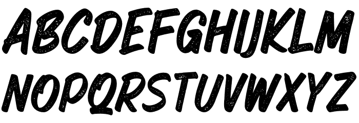 GrandeGrungeDEMO-Regular Font LOWERCASE