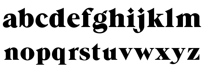 GrandeeCP Font LOWERCASE