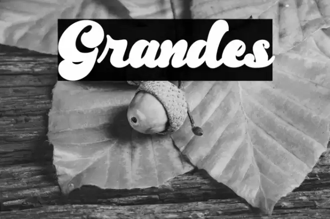 Grandes Font examples