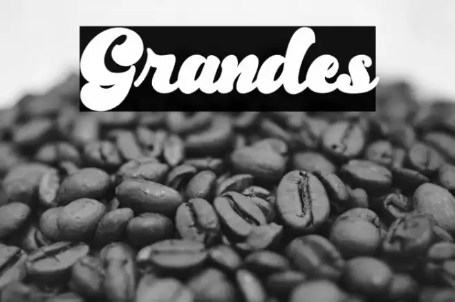 Grandes Font examples