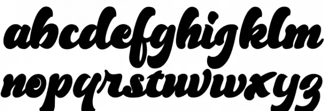 Grandes 字体 小写