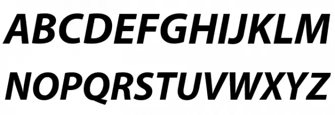 Grandesign Neue Roman Bold Italic 字体 大写