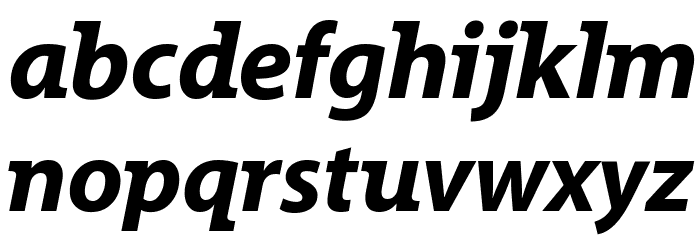 Grandesign Neue Roman Bold Italic フォント 小文字