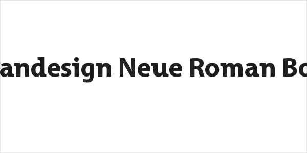 Grandesign Neue Roman Bold Logo