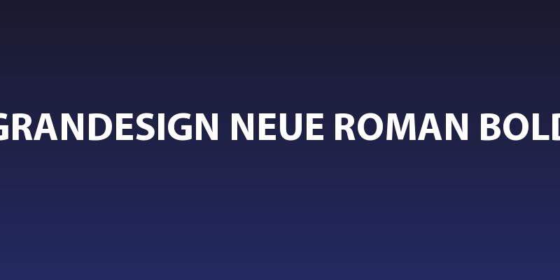Grandesign Neue Roman Bold Social Header