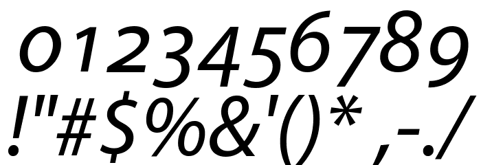 Grandesign Neue Roman Italic Шрифта ДРУГИЕ символов