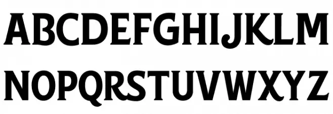 Grandeux Serif PERSONAL USE Regular Schriftart Groß