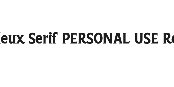 Grandeux Serif PERSONAL USE Regular Logo
