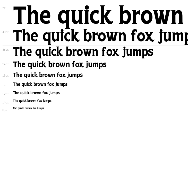 Grandeux Serif PERSONAL USE Regular Waterfall