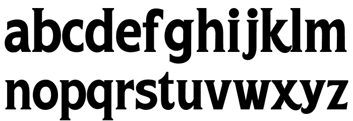 Grandeux Serif PERSONAL USE Regular Font LOWERCASE