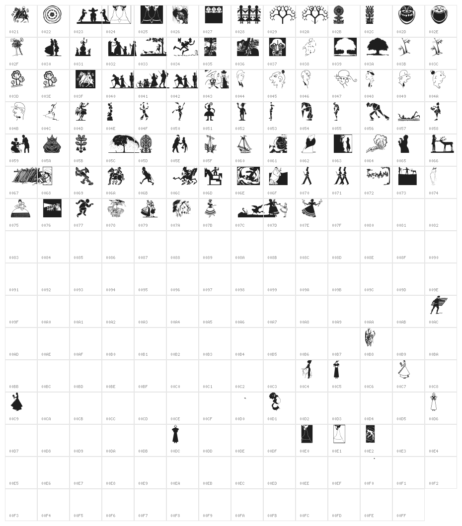 GrandfathersDesignsTwo Character Map