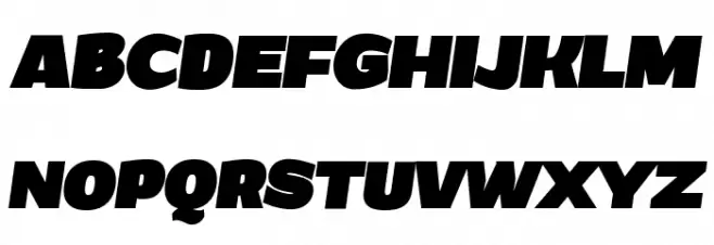 Grandi PERSONAL USE Black Italic Шрифта ВЕРХНИЙ