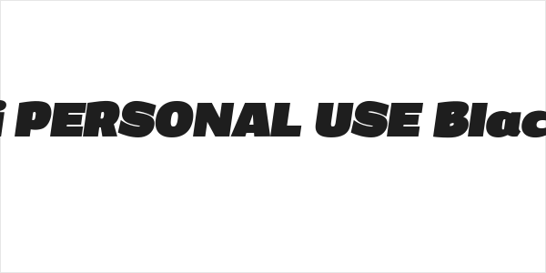 Grandi PERSONAL USE Black Italic Logo