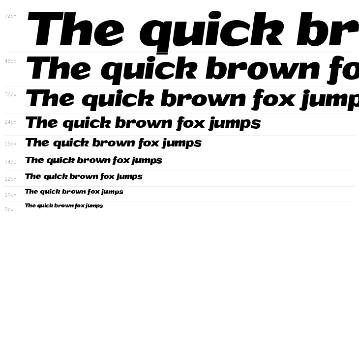 Grandi PERSONAL USE Bold Italic Waterfall