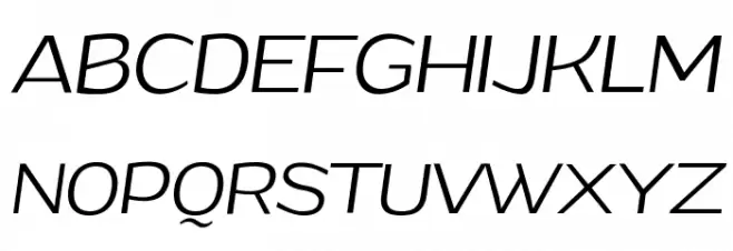 Grandi PERSONAL USE Light Italic फ़ॉन्ट अपरकेस