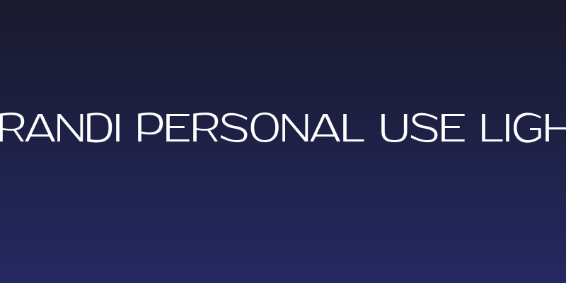 Grandi PERSONAL USE Light Social Header