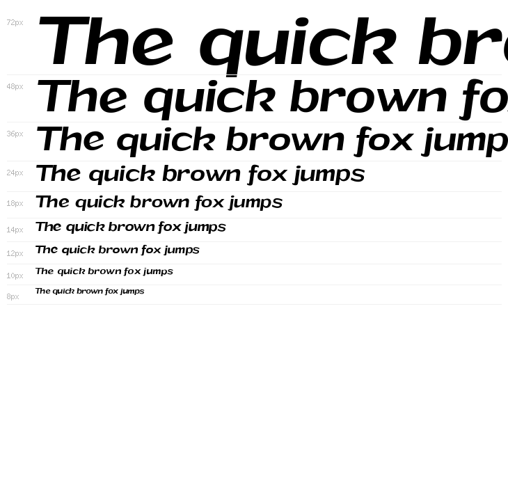 Grandi PERSONAL USE Medium Italic Waterfall