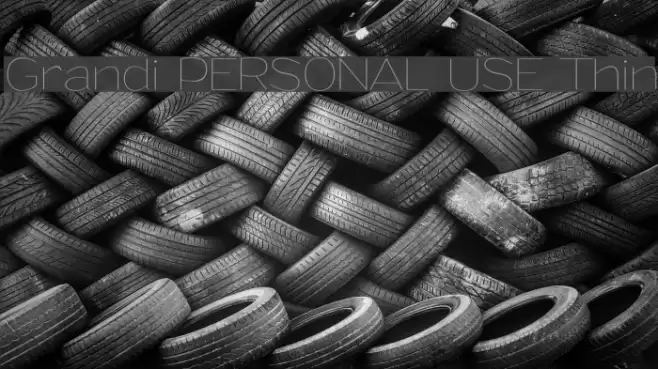 Grandi PERSONAL USE Thin Font examples