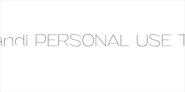 Grandi PERSONAL USE Thin Logo