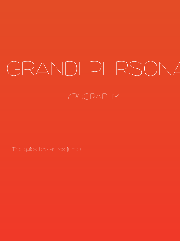 Grandi PERSONAL USE Thin Poster