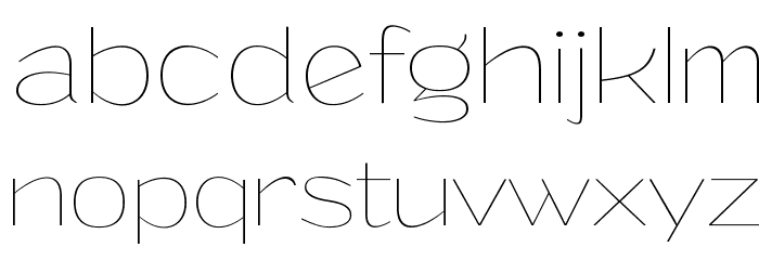 Grandi PERSONAL USE Thin Font LOWERCASE