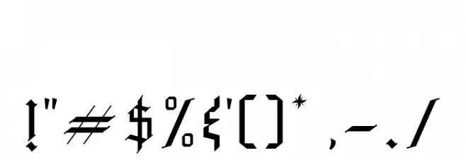 Grandice DEMO Font OTHER CHARS