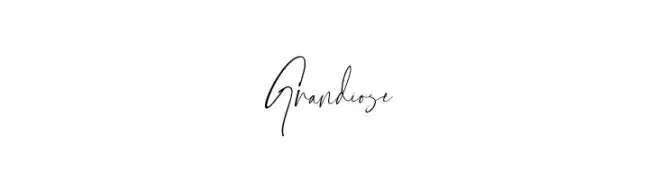 Grandiose  フリーフォントのダウンロード