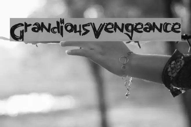 GrandiousVengeance Font examples