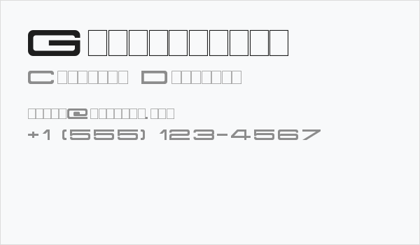 Grandissimo Business Card