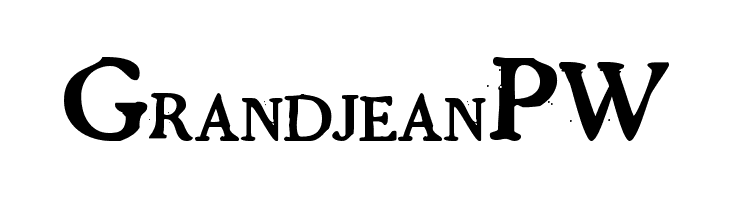GrandjeanPW Font