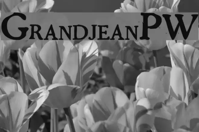 GrandjeanPW फ़ॉन्ट examples