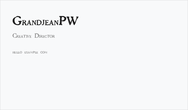 GrandjeanPW Business Card