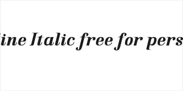 Grandline Italic free for perso Italic Logo