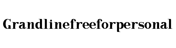 Grandline free for personal  Fuentes Gratis Descargar