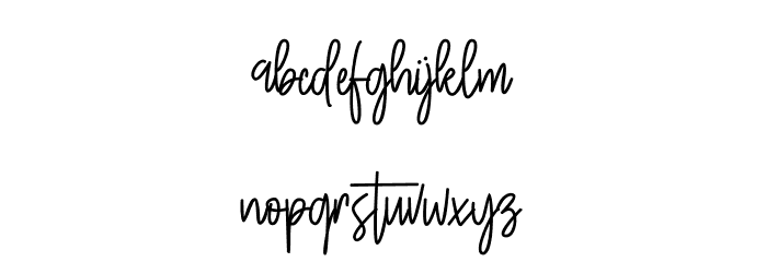 Grandline Font LOWERCASE