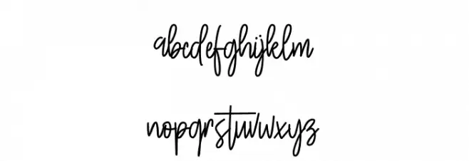 Grandline Font LOWERCASE