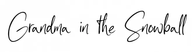Grandma in the Snowball  font caratteri gratis
