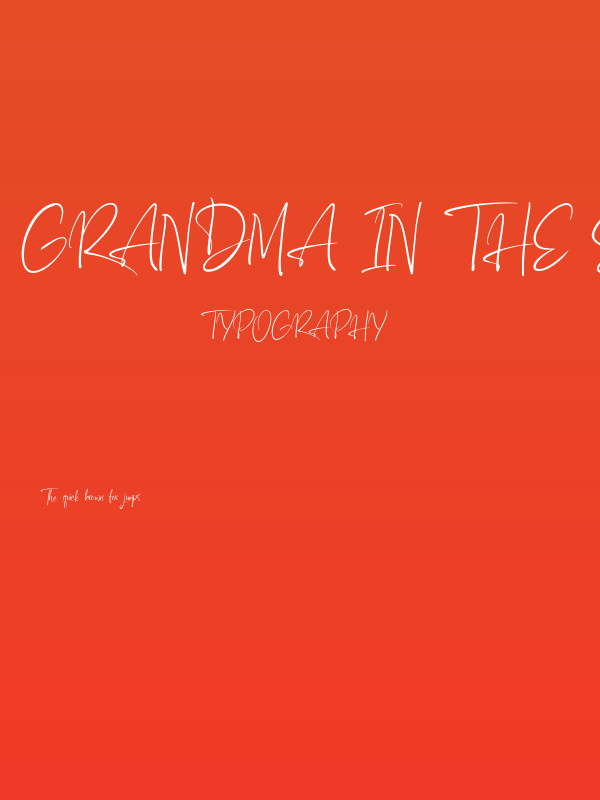 Grandma in the Snowball Poster