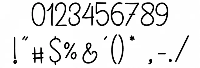 Grandma_House_DEMO Font OTHER CHARS