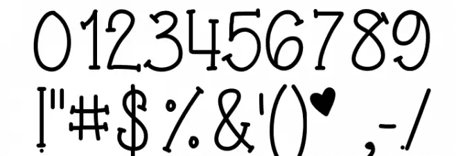 Grandma's Garden Font OTHER CHARS