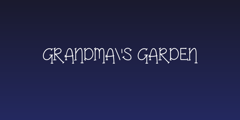 Grandma's Garden Social Header