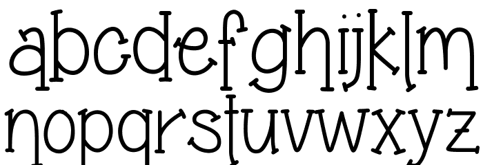 Grandma's Garden Font LOWERCASE