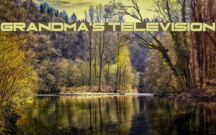 Grandma's Television Font examples