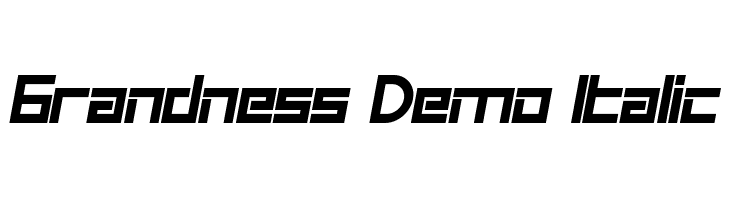 Grandness Demo Italic  Free Fonts Download