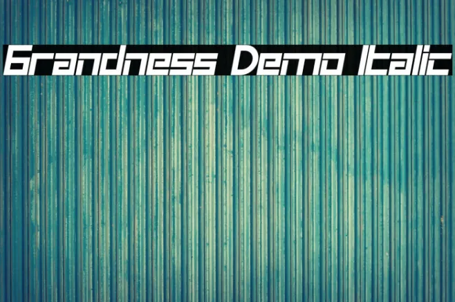 Grandness Demo Italic Example 1