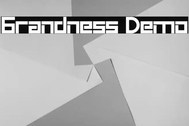 Grandness Demo Font examples
